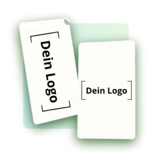 Personalisierter NFC / QR-Code Google Bewertungs- & Social Media Karte